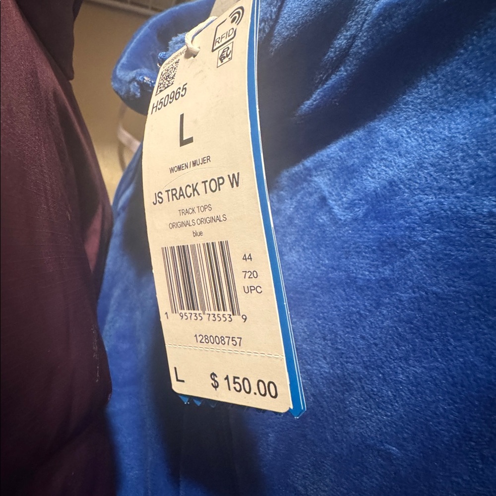 Adidas Blue Velvet Crop Top - Picture 8 of 8